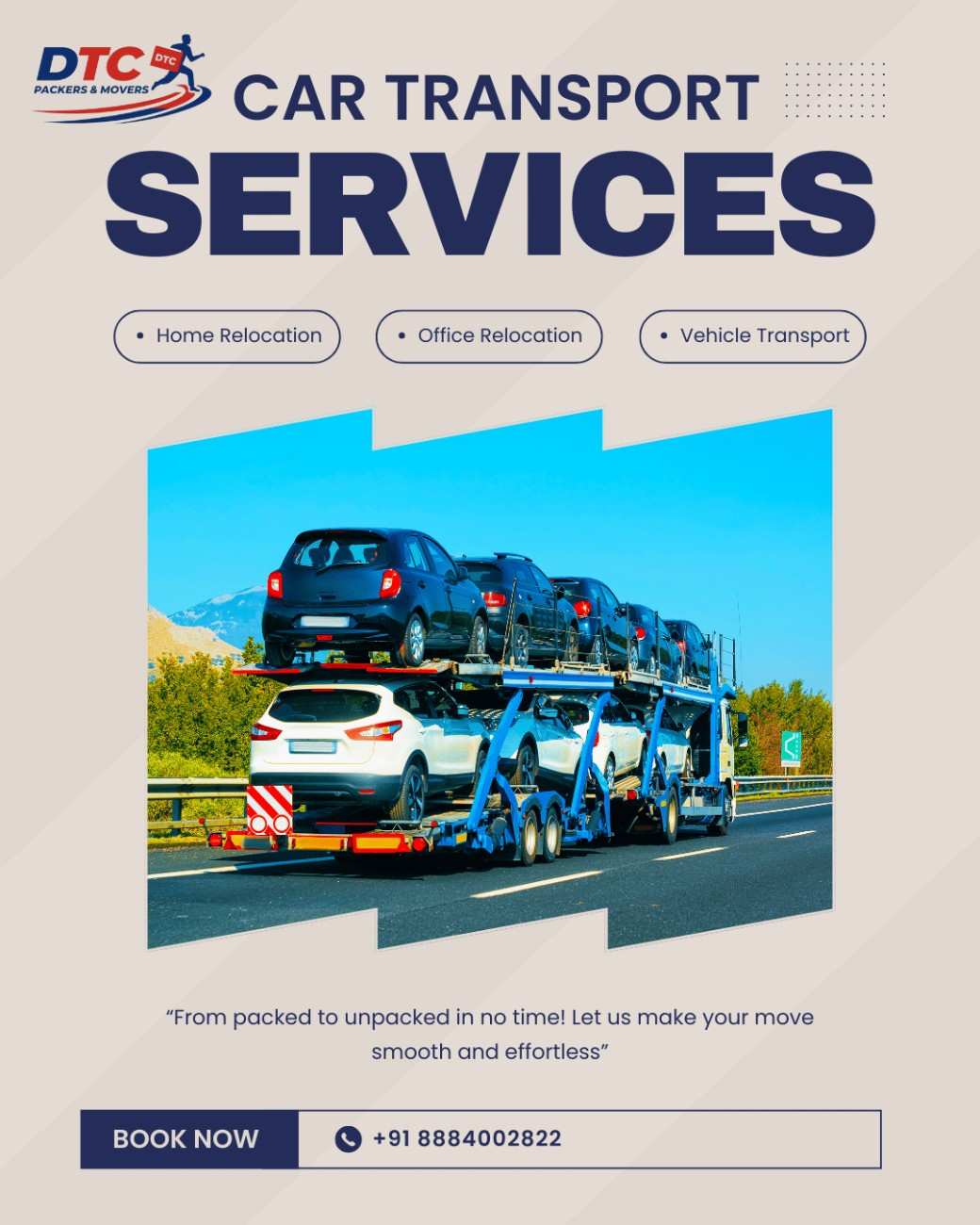 Car transport services by Packers and Movers in Gurugram