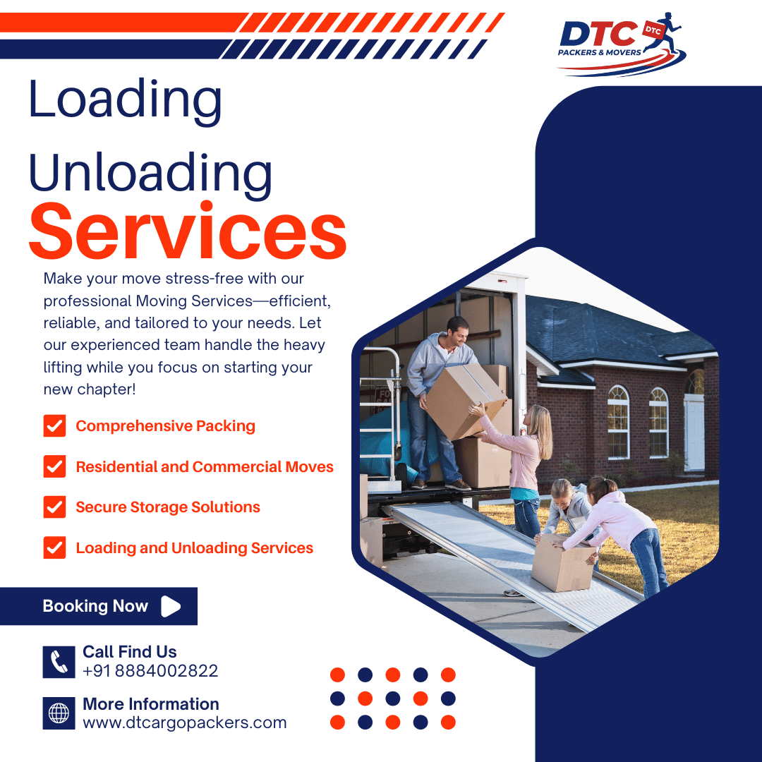 Loading and unloading services by DTC Packers and Movers in Gurugram